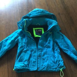 BLUE HOLLISTER WINTER COAT SIZE SMALL